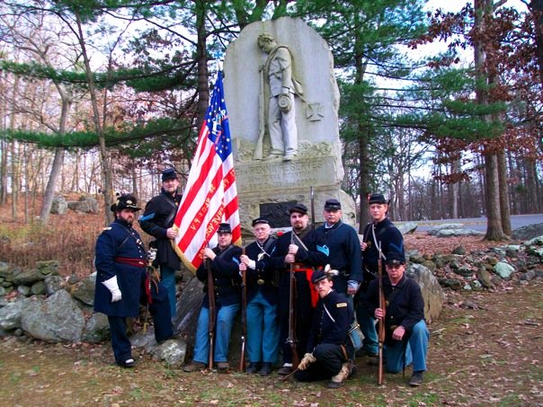 9th PA Reserves at the PA monument at Gettysburg