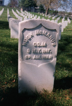 Civil War Headstone, H McManus